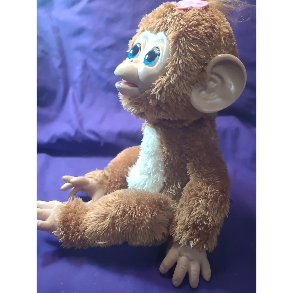 Vintage 2012 Hasbro FurReal Friends - Cuddles My Giggly Monkey -TESTED and WORKS